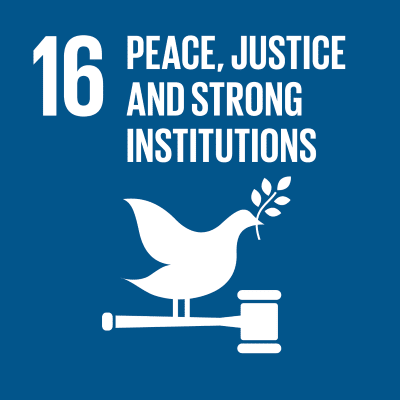16.Promote peaceful and inclusive societies for sustainable development, provide access to justice for all and build effective, accountable and inclusive institutions at all levels